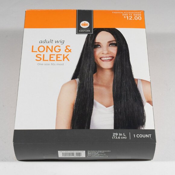 Spider Diva Black & Green Halloween Long Coat and Dress w/Long Black Wig - Picture 6 of 6